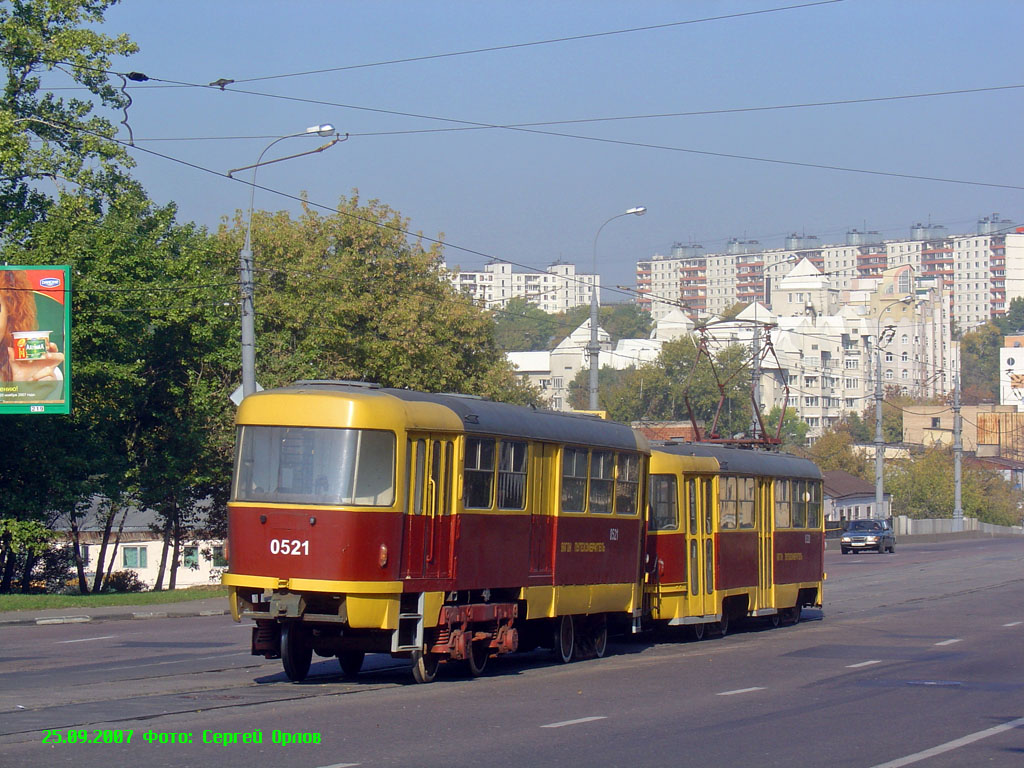 Москва, Tatra T3SU № 0521