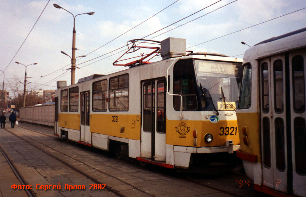 Москва, Tatra T7B5 № 3321
