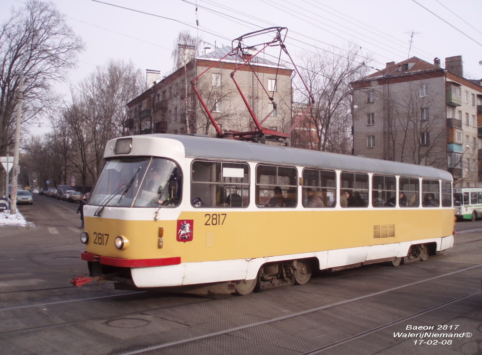 Москва, Tatra T3SU № 2817
