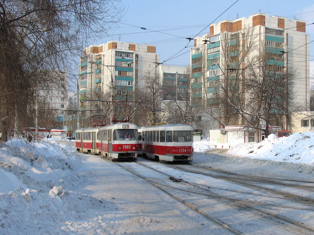 Самара, Tatra T3SU № 2089; Самара, Tatra T3SU № 1204