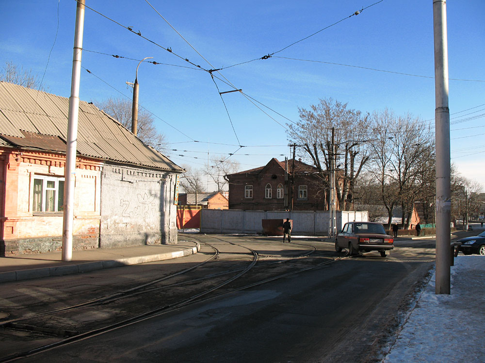 Уладзікаўказ — Служебная линия в Городское трамвайное депо