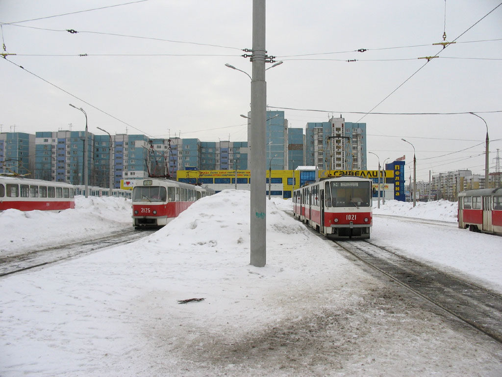 Samara, Tatra T6B5SU № 1021; Samara — Terminus stations and loops (tramway)