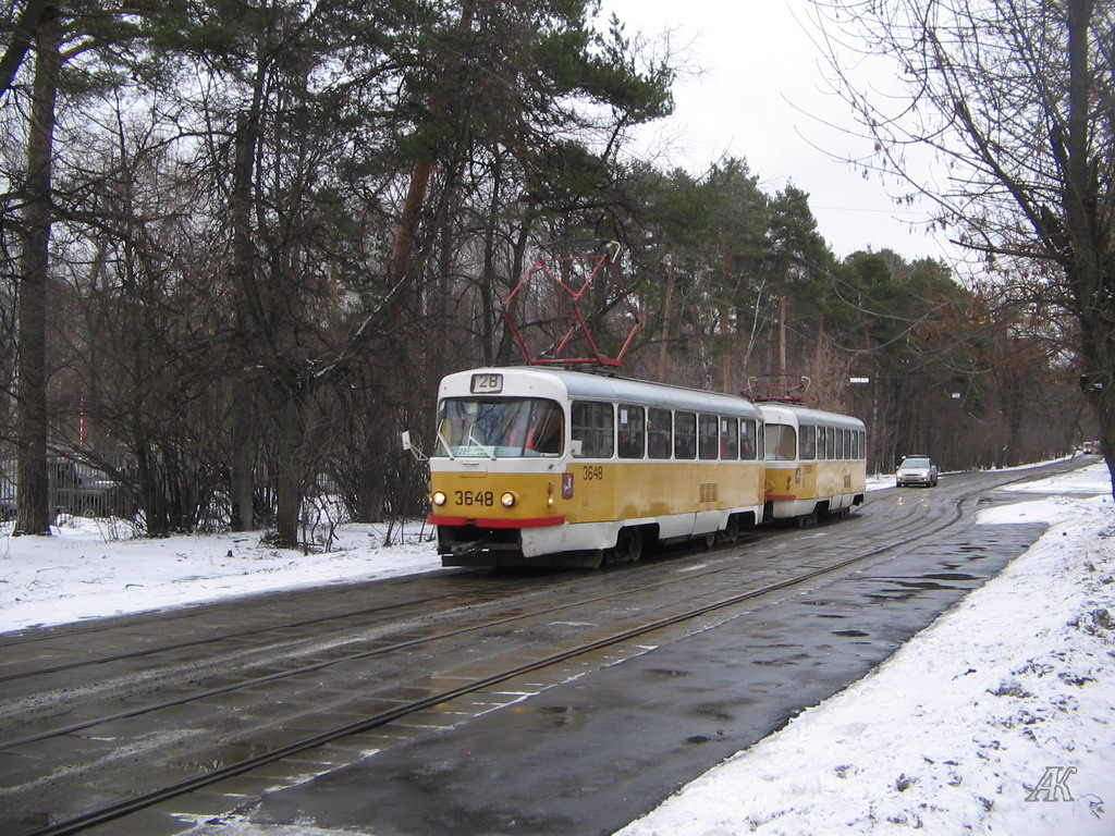 Moscow, Tatra T3SU # 3648