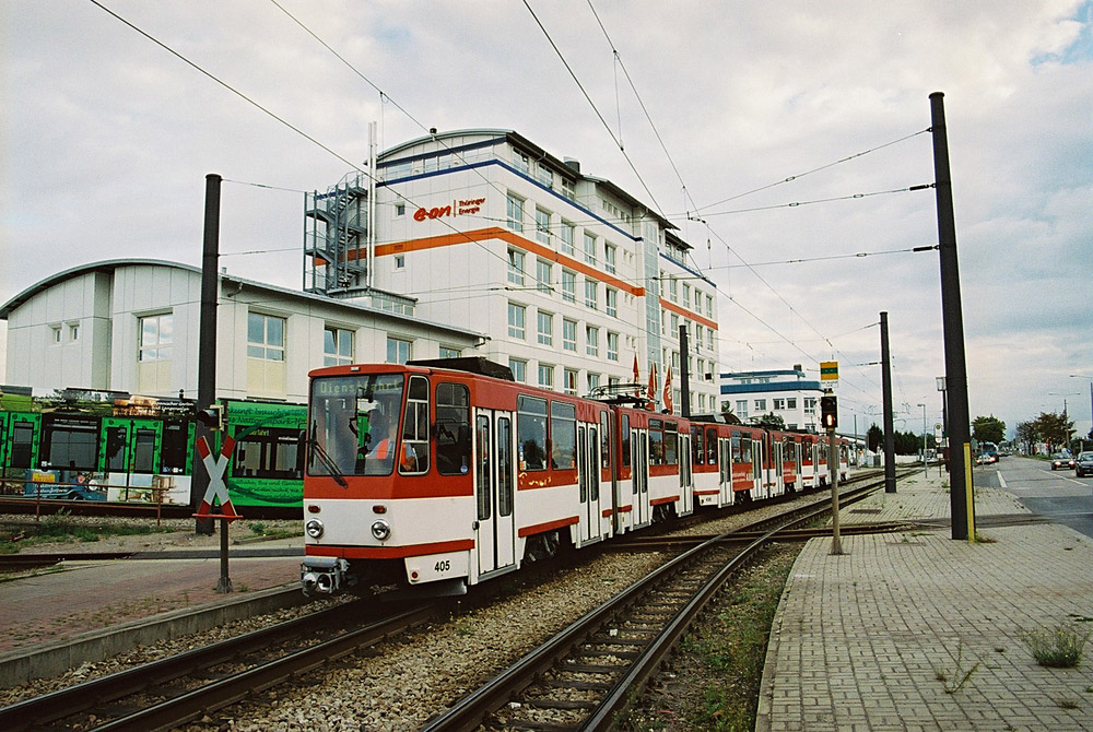 Erfurt, Tatra KT4D-Z Nr. 405; Erfurt — Tatra KT4D+KT4D+KT4D 3-car Trains