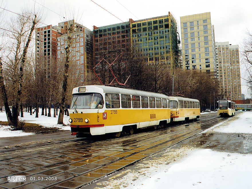 Москва, Tatra T3SU № 2799