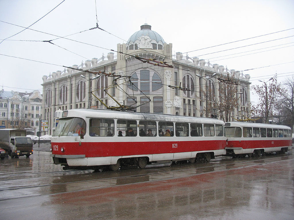 Самара, Tatra T3SU (двухдверная) № 1129