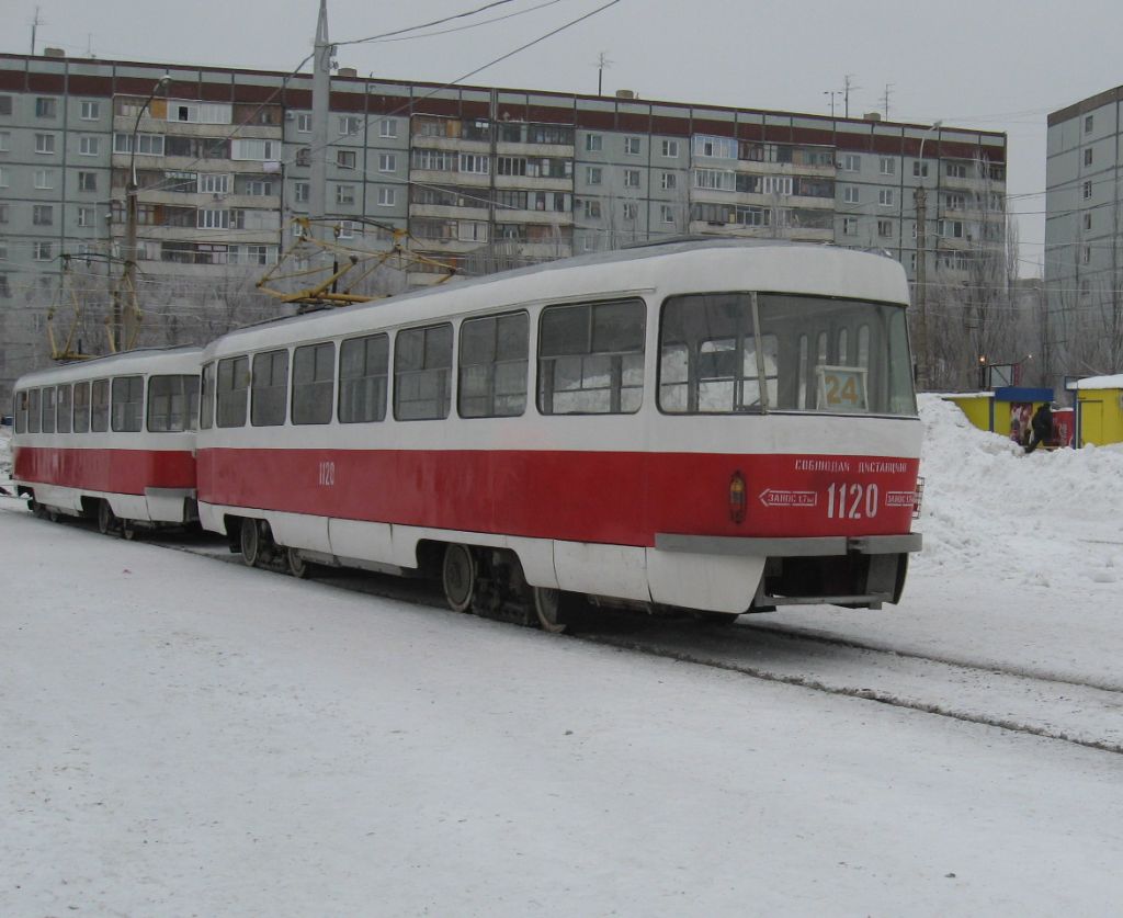 Самара, Tatra T3SU (двухдверная) № 1120