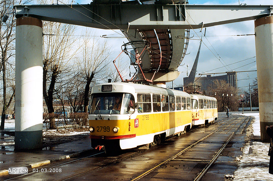 Moscou, Tatra T3SU N°. 2799