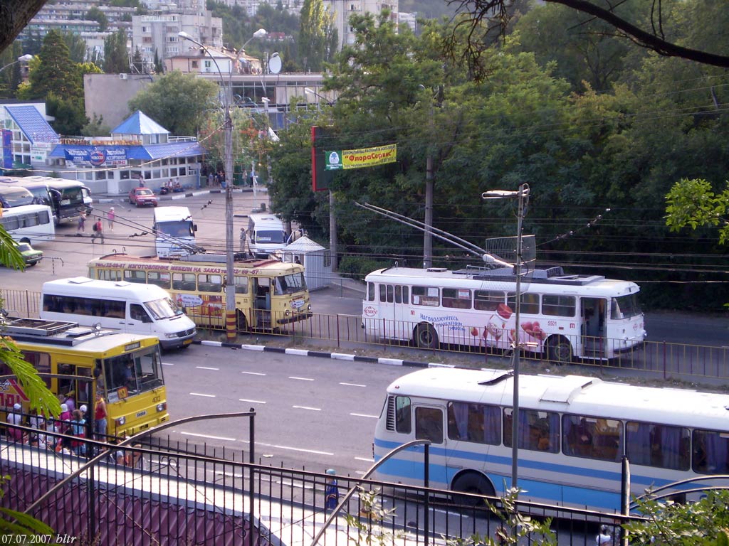 Крымский троллейбус, Škoda 9Tr19 № 5501; Крымский троллейбус — Разные фотографии