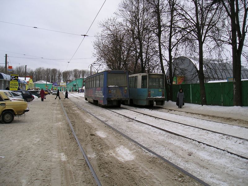 Смоленск, 71-605 (КТМ-5М3) № 152; Смоленск — Трамвайные линии, инфраструктура и конечные станции
