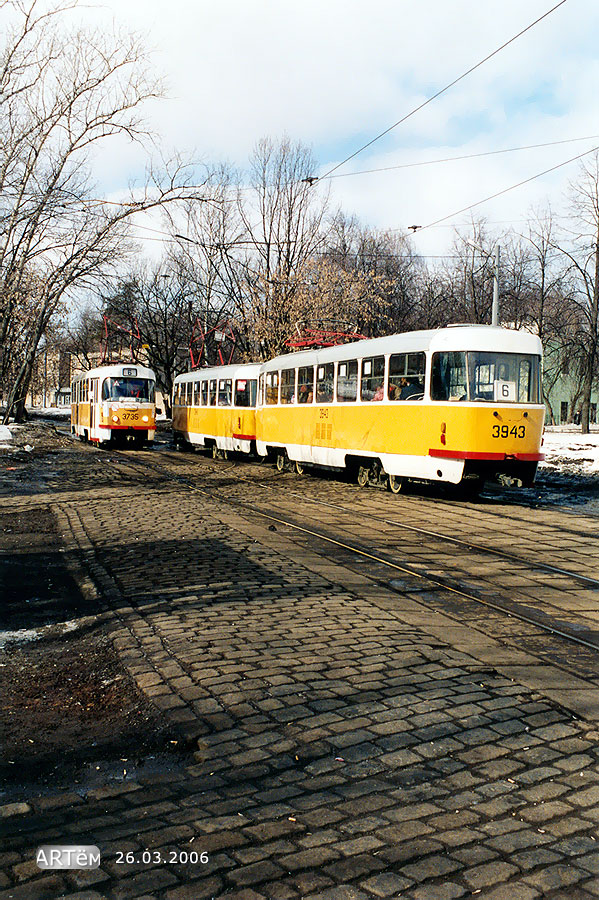 Moskva, Tatra T3SU č. 3943