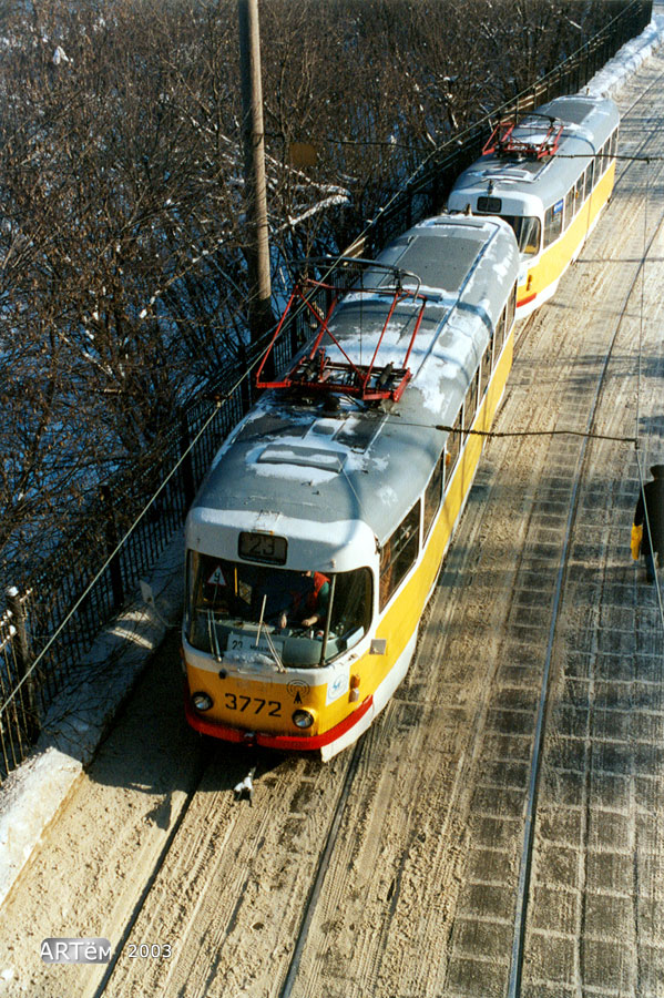 Москва, Tatra T3SU № 3772