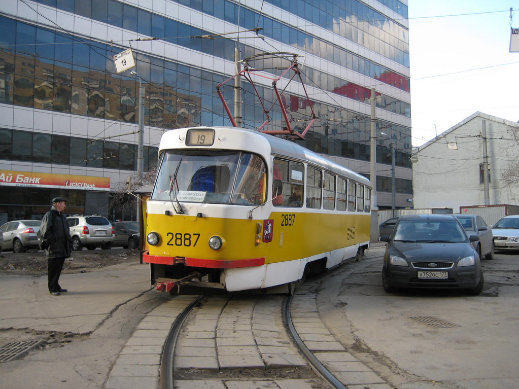 Москва, Tatra T3SU № 2887