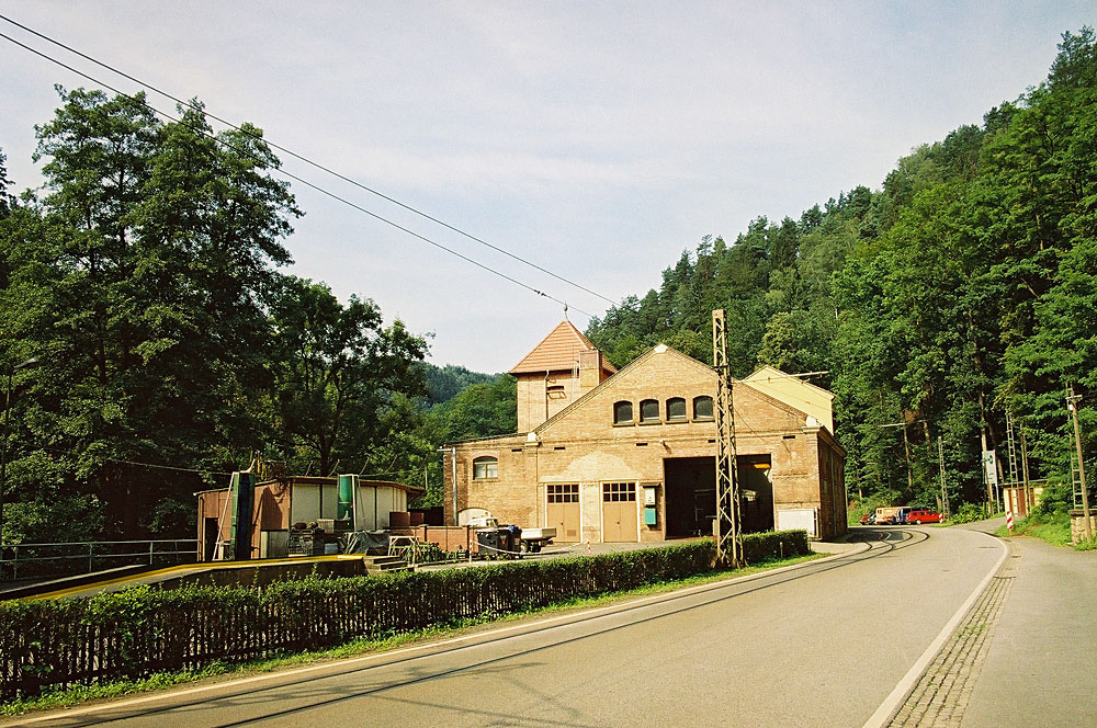 Bad Schandau — Tram line and infrastructure • Strecke und Infrastruktur