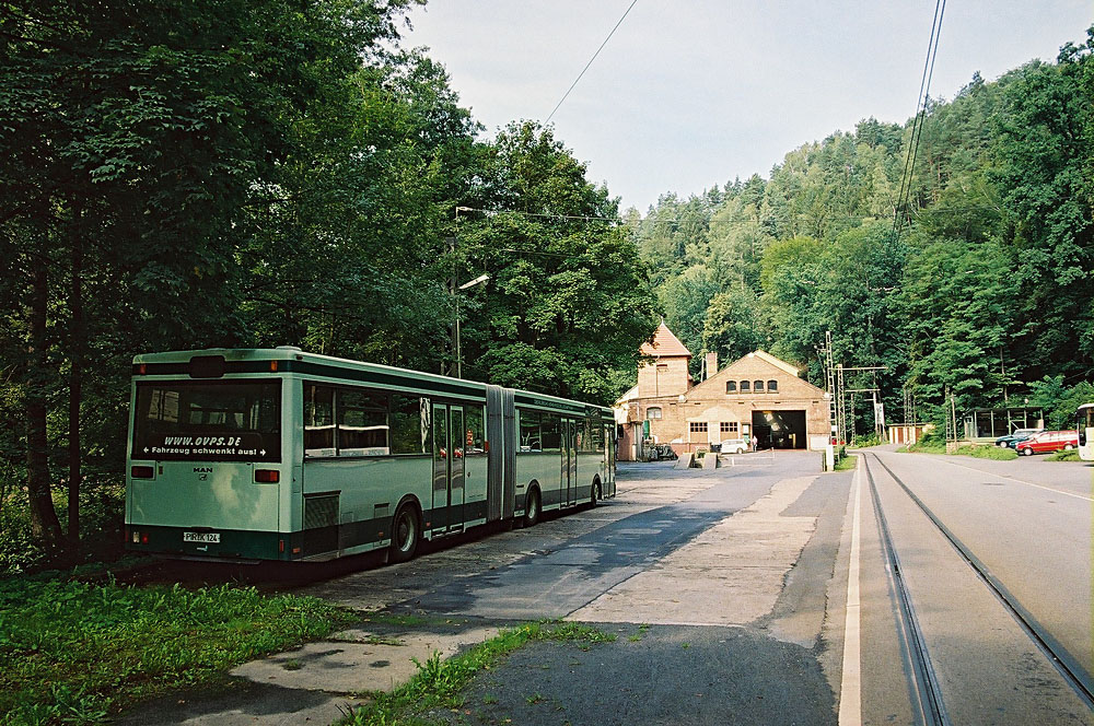 Bad Schandau — Tram line and infrastructure • Strecke und Infrastruktur