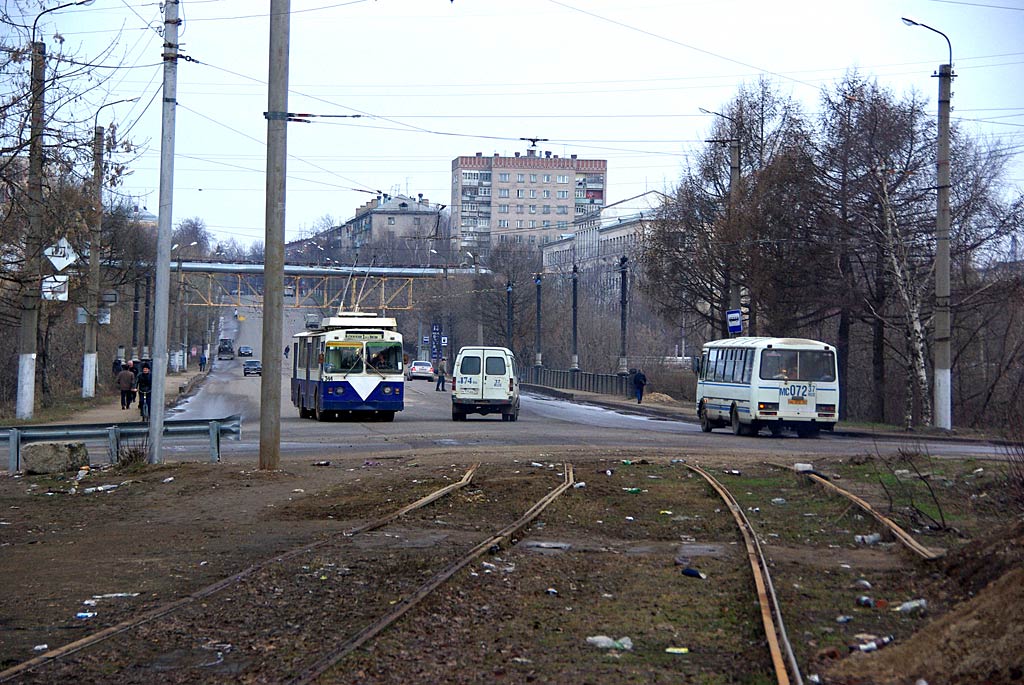 Иваново, ЗиУ-682В [В00] № 344; Иваново — Трамвайная линия на Меланжевый комбинат