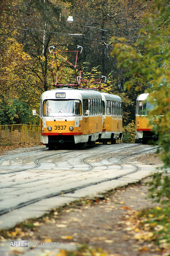 Москва, Tatra T3SU № 3937