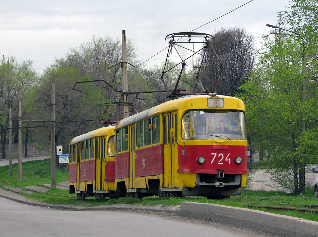 Zaporizhzhia, Tatra T3SU # 724