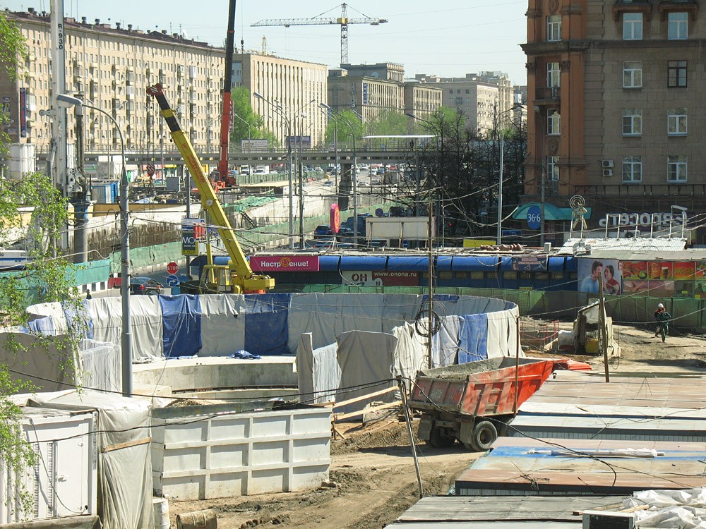 莫斯科 — Reconstruction of the tram line on Volokolamskoe highway in the section from Panfilovа street to Alabyana street