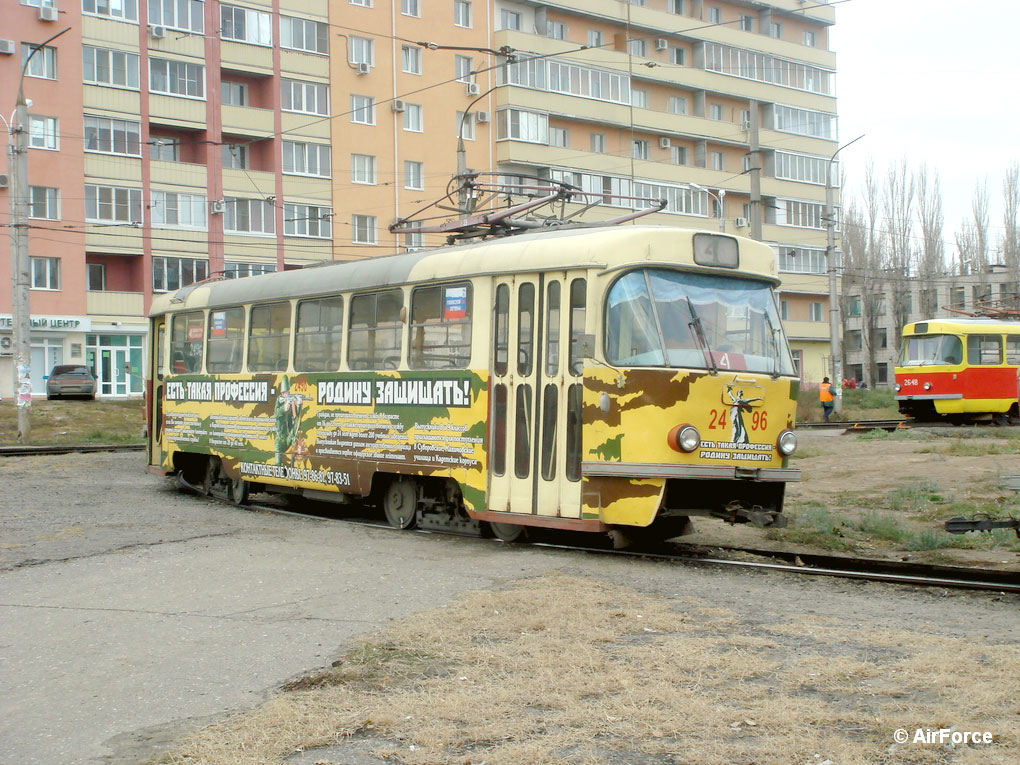 Volgograd, Tatra T3SU (2-door) nr. 2496