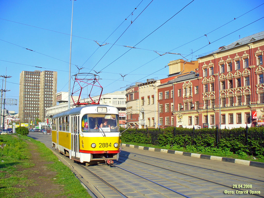 Москва, Tatra T3SU № 2884