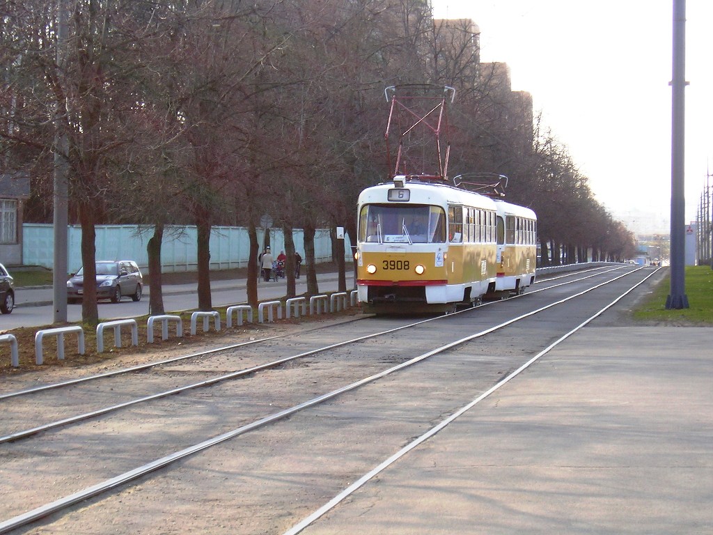 Moscow, Tatra T3SU # 3908