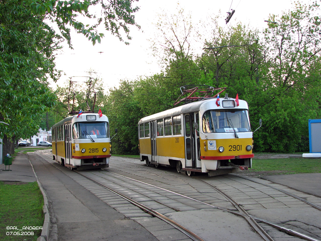 Москва, Tatra T3SU № 2815; Москва, Tatra T3SU № 2901