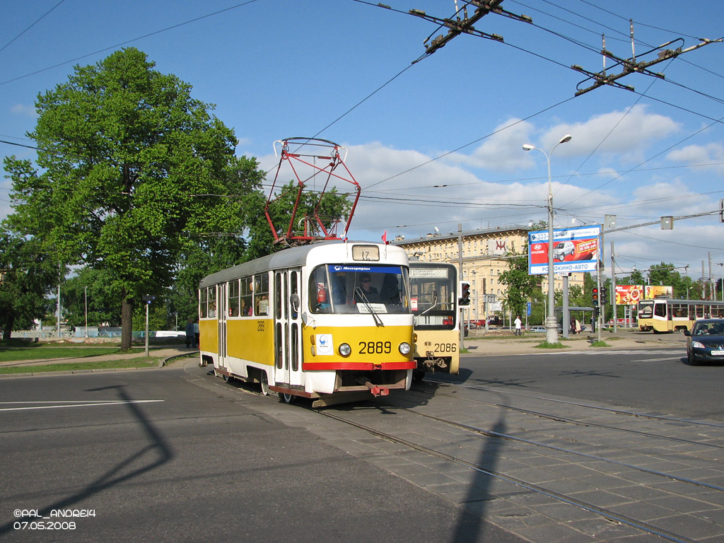 Москва, Tatra T3SU № 2889