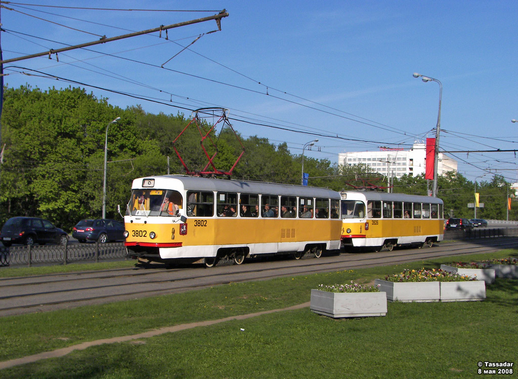 Moskva, Tatra T3SU č. 3802