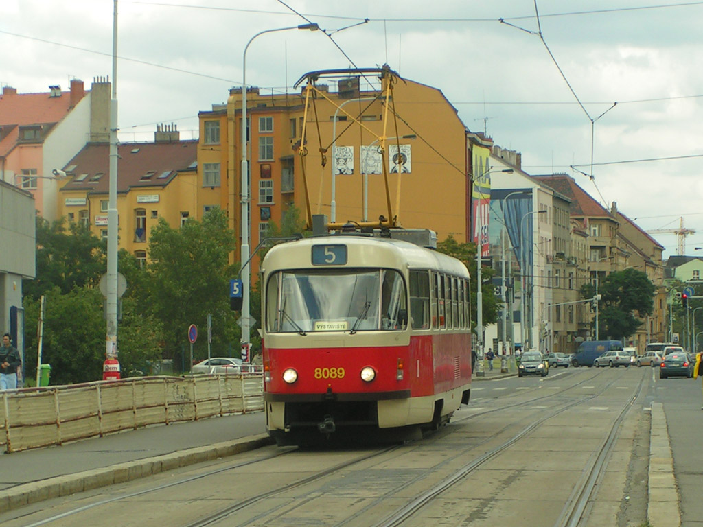 Прага, Tatra T3M2-DVC № 8089