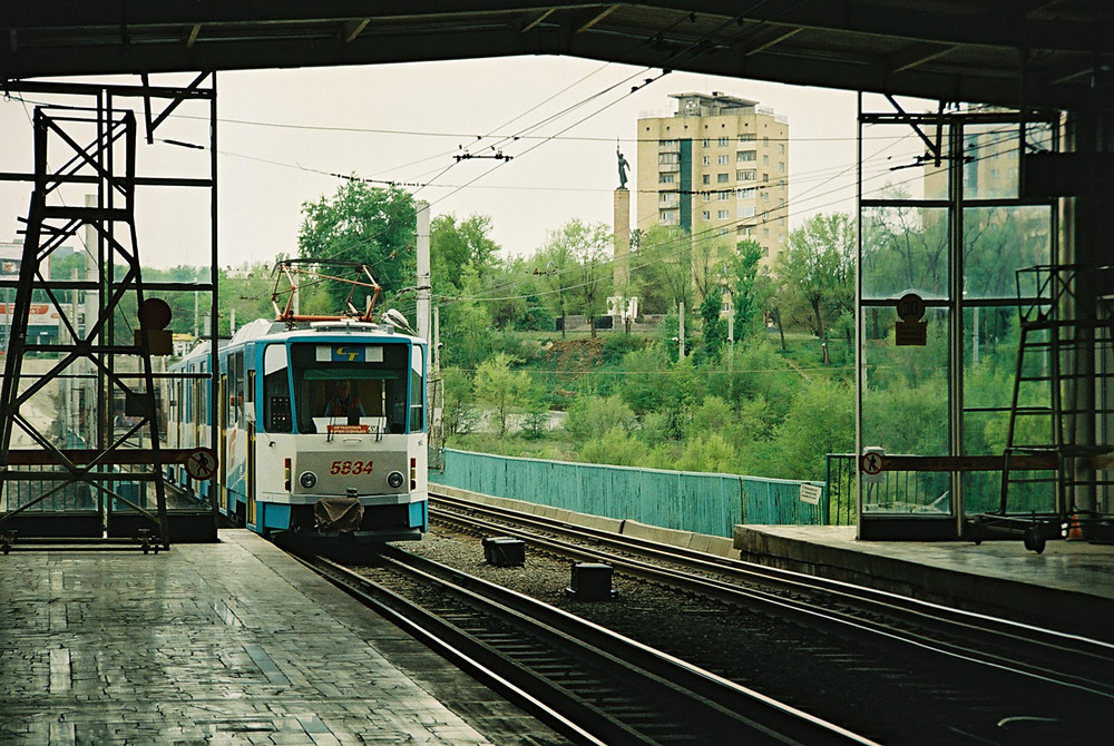 Волгоград, Tatra KT8D5 № 5834; Волгоград — Трамвайные линии: [5] Пятое депо — Скоростной трамвай