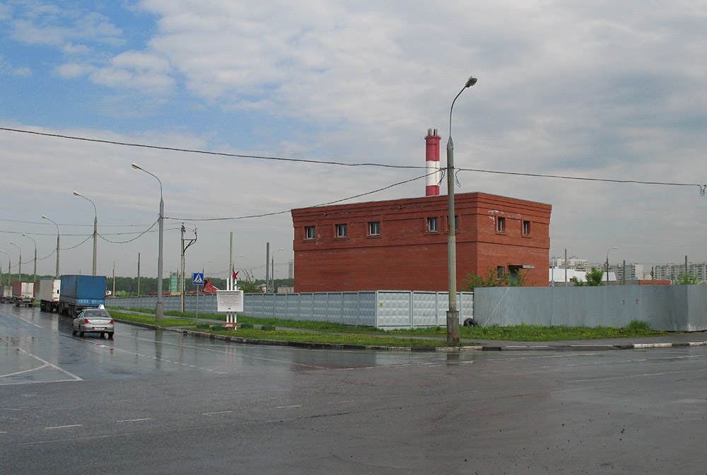 Moscou — Construction of an electric bus (trolleybus) depot in Mitino district