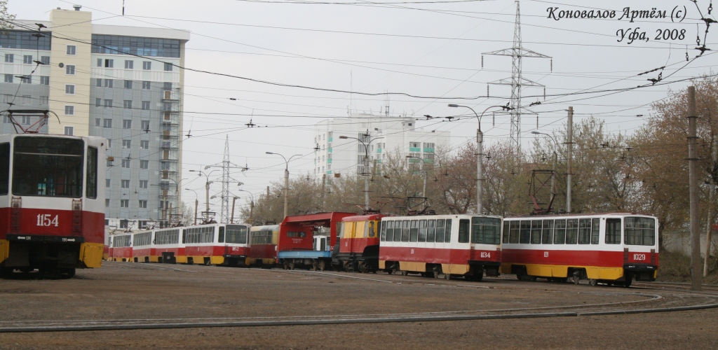 Ufa, 71-608K # 1154; Ufa — Tramway Depot No. 1 named after S. I. Zorin