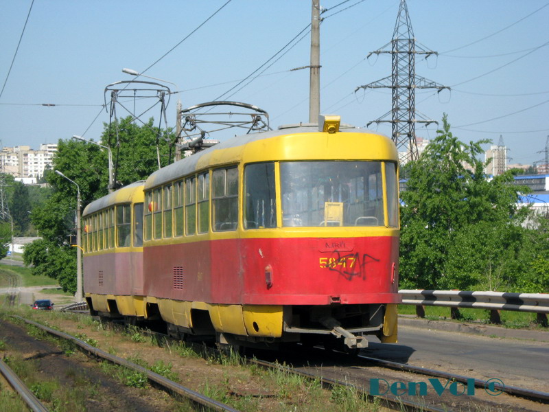 Киев, Tatra T3SU № 5847