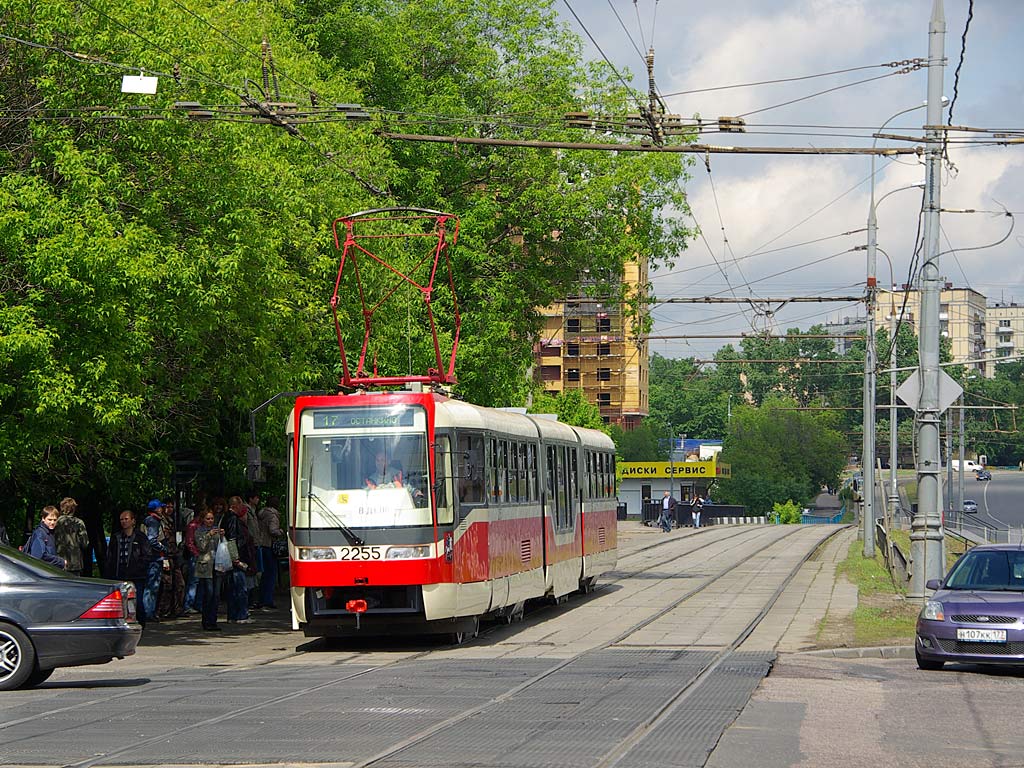 Москва, Tatra KT3R № 2255