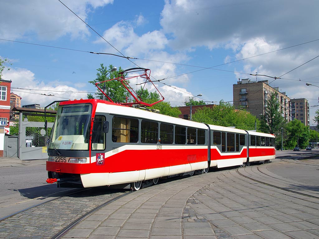 Москва, Tatra KT3R № 2255