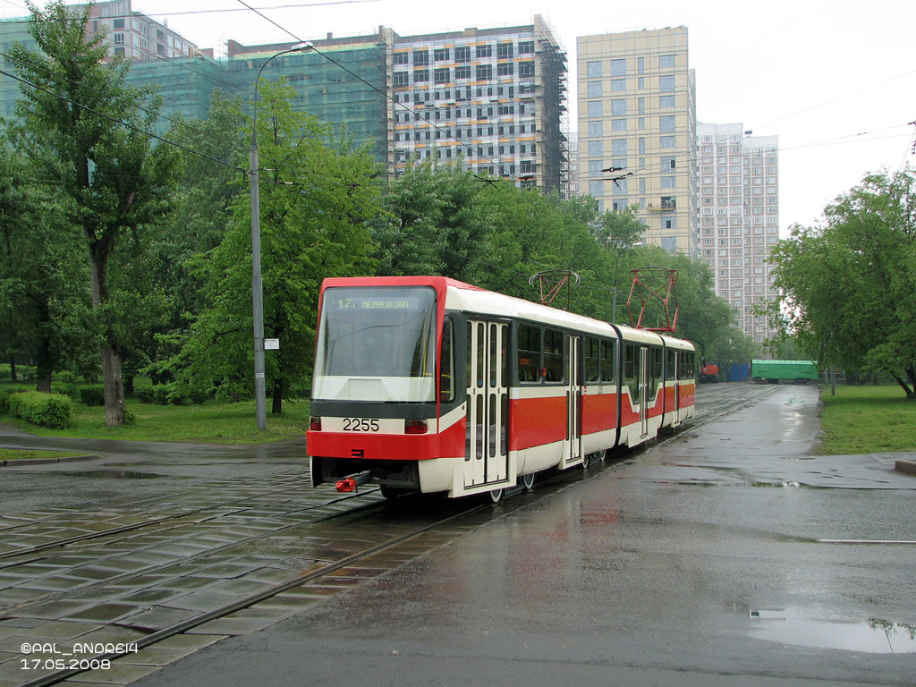 Москва, Tatra KT3R № 2255