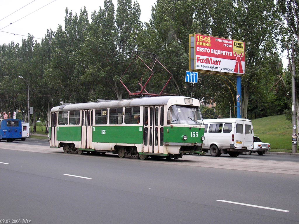 Donetsk, Tatra T3SU № 166 (4166)