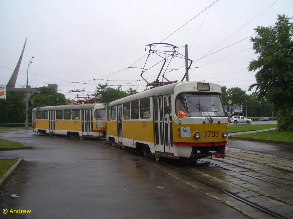 Moscow, Tatra T3SU № 2799