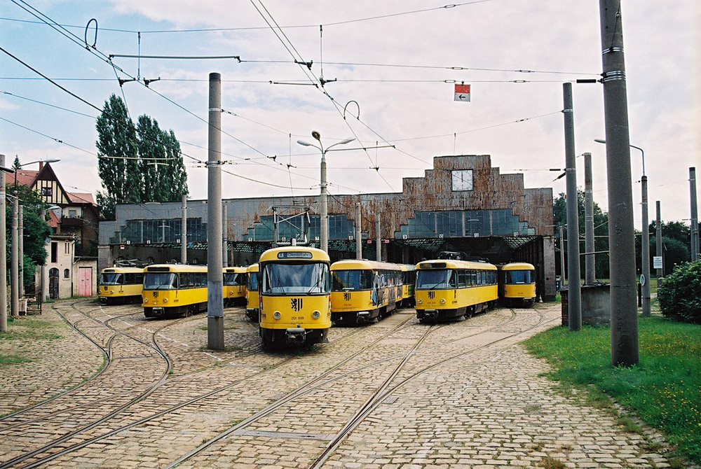 Dresden — Tram depot Bühlau (closed in 2007)