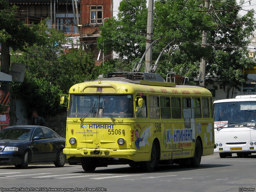 Crimean trolleybus, Škoda 9Tr19 # 5506