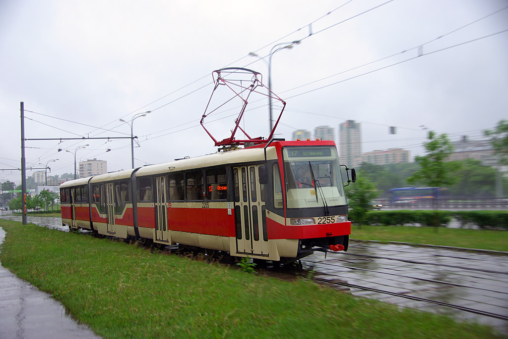 Москва, Tatra KT3R № 2255