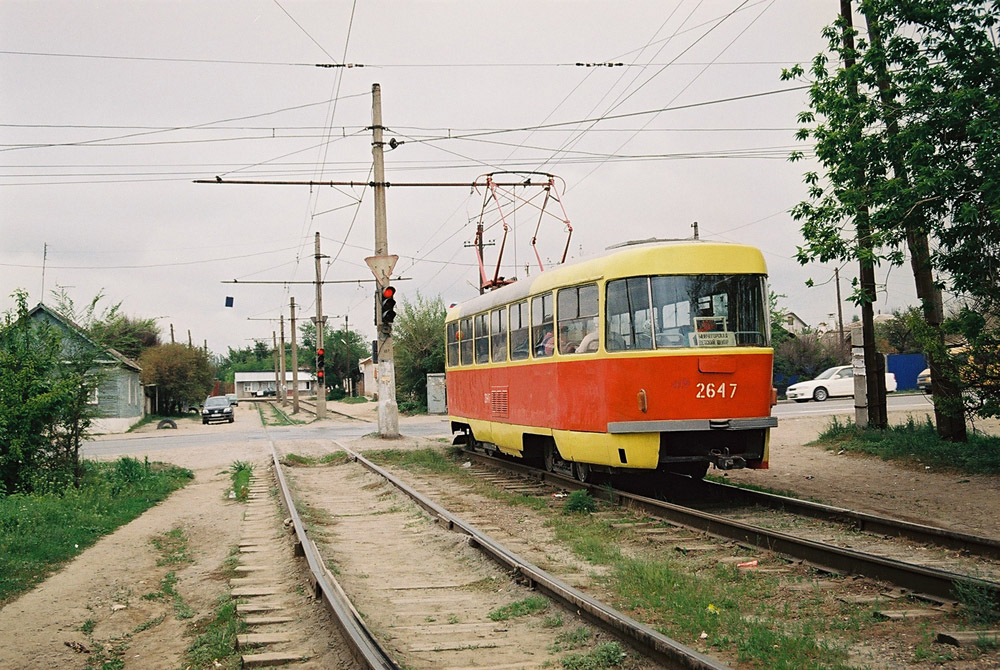 Волгоград, Tatra T3SU (двухдверная) № 2647