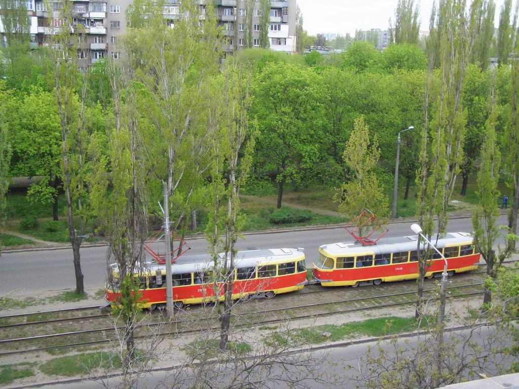 Одеса, Tatra T3SU № 2945; Одеса, Tatra T3SU № 2946; Одеса — Трамвайные линии; Одеса — Трамвайные линии: Ближние Мельницы и Черёмушки; Одеса — Электротранспорт Одессы с высоты