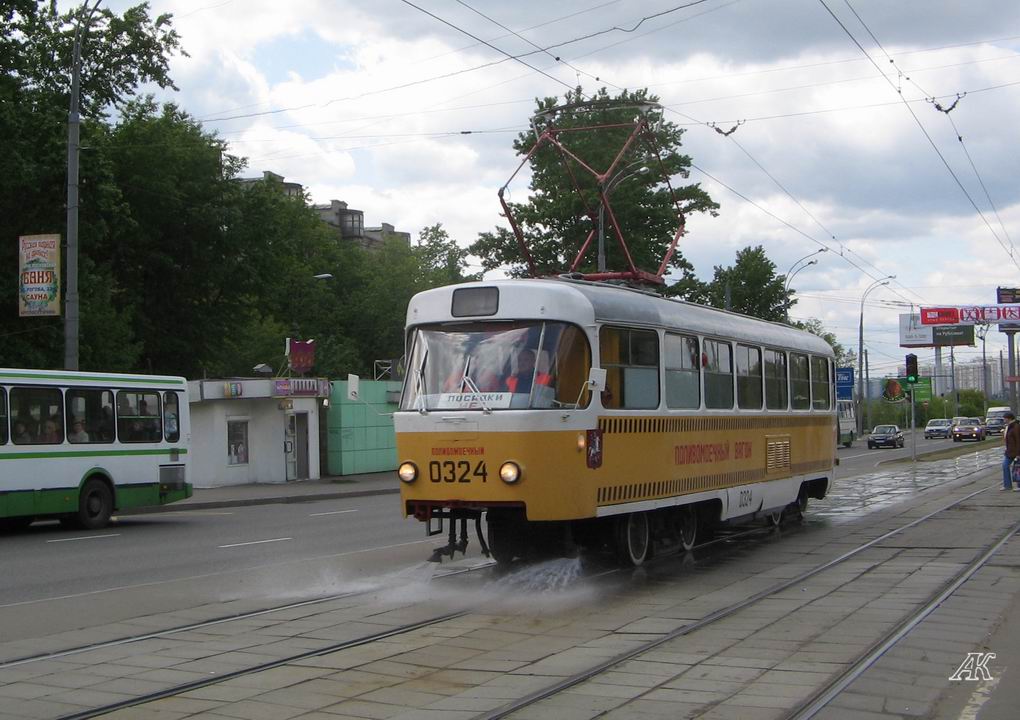 Москва, Tatra T3SU № 0324