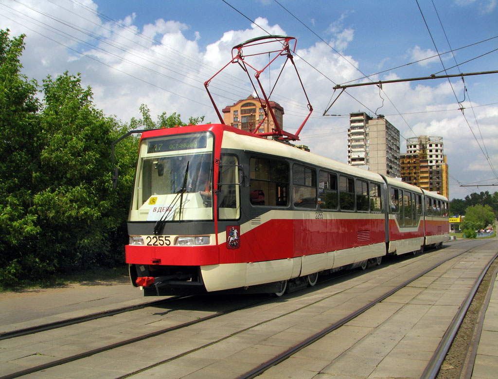 Москва, Tatra KT3R № 2255