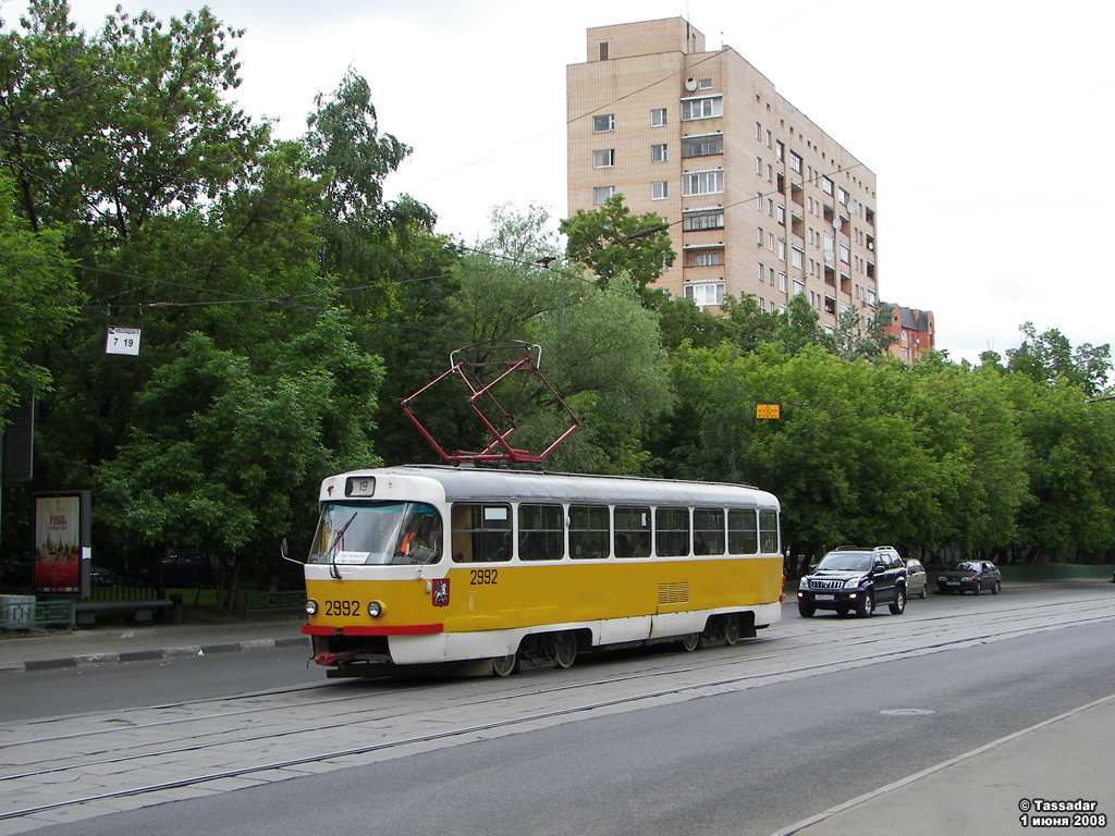 Moskva, Tatra T3SU č. 2992