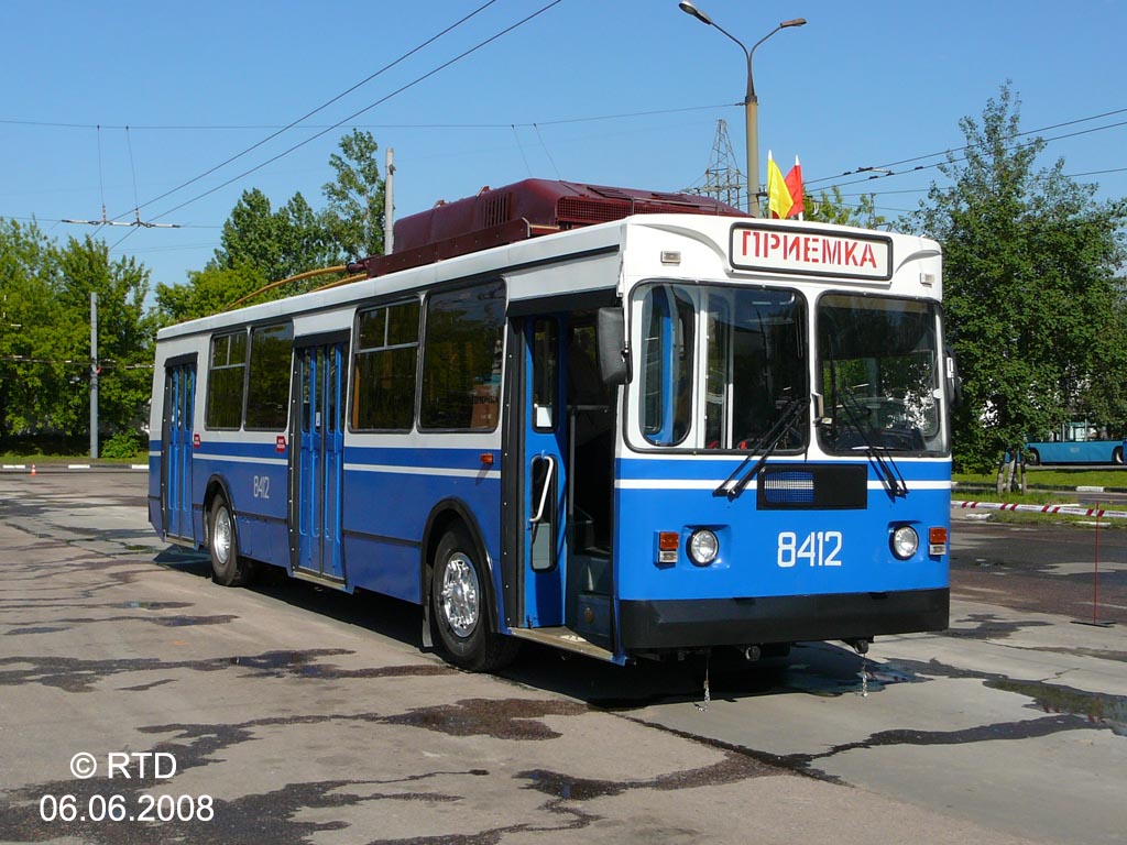 Москва, ЗиУ-682ГМ1 (с широкой передней дверью) № 8412; Москва — 29-й конкурс водителей троллейбуса