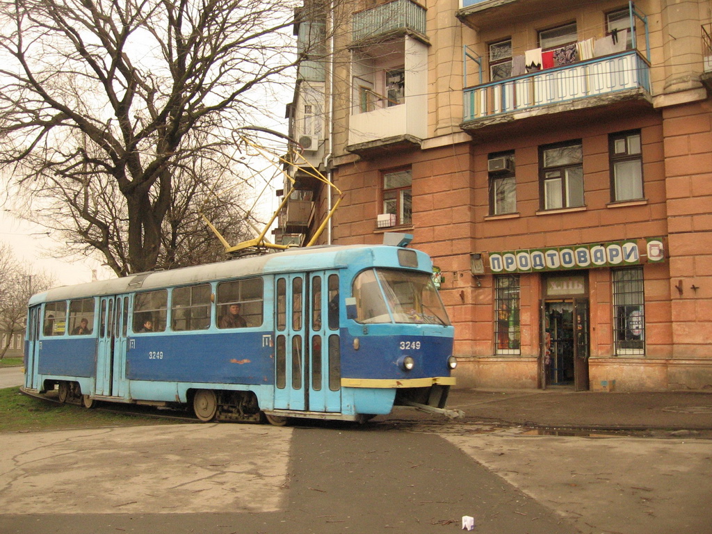 Odessa, Tatra T3SU N°. 3249; Odessa — Removed Tramway Lines; Odessa — Terminals and Loops