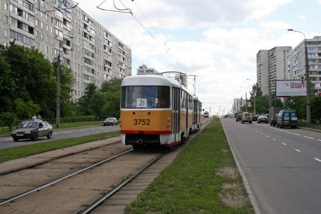 Moskwa, Tatra T3SU Nr 3752